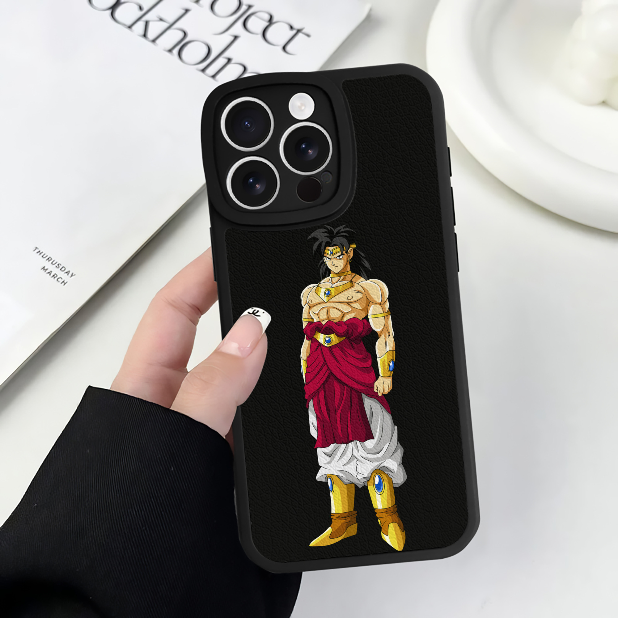（画像用） ドラゴンボール DRAGON BALL 【iPhone 16シリーズ対応】シリコンスマホケース（レザー調） 材質：シリコン